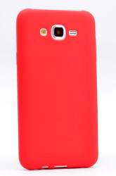 Galaxy J2 Kılıf Zore Premier Silikon Kapak Kırmızı