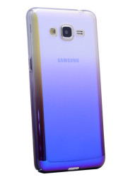 Galaxy J2 Prime Kılıf Zore Renkli Transparan Kapak Mor