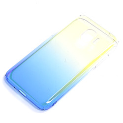 Galaxy J2 Pro 2018 Case Zore Renkli Transparan Cover Blue