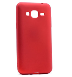 Galaxy J3 Kılıf Zore Premier Silikon Kapak Kırmızı