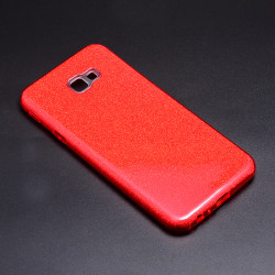 Galaxy J4 Plus Kılıf Zore Shining Silikon Kırmızı