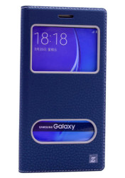 Galaxy J5 2016 Kılıf Zore Dolce Kapaklı Kılıf Lacivert