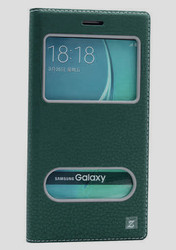 Galaxy J5 2016 Kılıf Zore Dolce Kapaklı Kılıf Koyu Yeşil