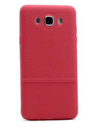 Galaxy J5 2016 Kılıf Zore Matrix Silikon Kırmızı