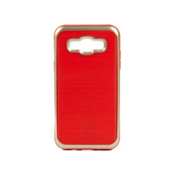 Galaxy J5 Case Zore İnfinity Motomo Cover Gold-Kırmızı