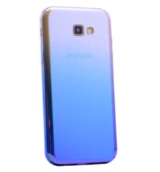 Galaxy J5 Prime Kılıf Zore Renkli Transparan Kapak Mavi