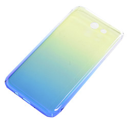 Galaxy J7 2017 Case Zore Renkli Transparan Cover Blue