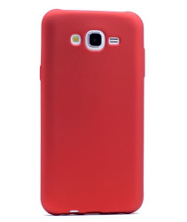 Galaxy J7 Core Kılıf Zore Premier Silikon Kapak Kırmızı