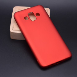 Galaxy J7 Duo Kılıf Zore Premier Silikon Kapak Kırmızı