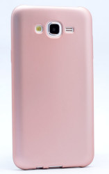 Galaxy J7 Kılıf Zore Premier Silikon Kapak Rose Gold