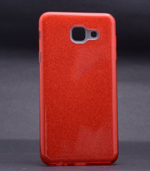 Galaxy J7 Max Kılıf Zore Shining Silikon Kırmızı