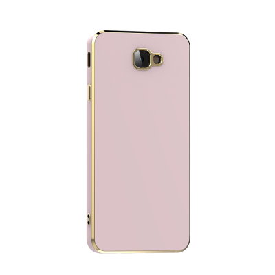 Galaxy J7 Prime Case Zore Bark Cover Rose Gold