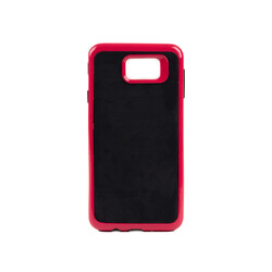 Galaxy J7 Prime Case Zore İnfinity Motomo Cover Dark Pink