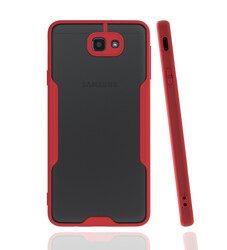 Galaxy J7 Prime Case Zore Parfe Cover Red