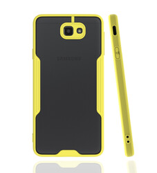 Galaxy J7 Prime Case Zore Parfe Cover Yellow