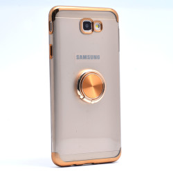 Galaxy J7 Prime Kılıf Zore Gess Silikon Gold