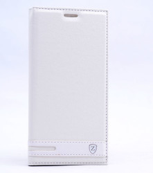 Galaxy J730 Pro Kılıf Zore Elite Kapaklı Kılıf Beyaz