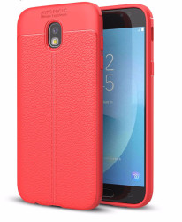 Galaxy J730 Pro Kılıf Zore Niss Silikon Kapak Kırmızı