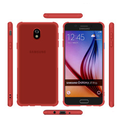 Galaxy J730 Pro Kılıf Zore Odyo Silikon Kırmızı