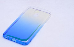 Galaxy J730 Pro Kılıf Zore Renkli Transparan Kapak Mavi