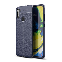 Galaxy M11 Case Zore Niss Silicon Cover Navy blue