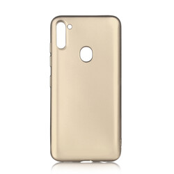 Galaxy M11 Case Zore Premier Silicon Cover Gold