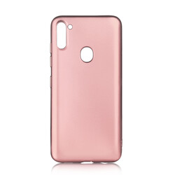 Galaxy M11 Case Zore Premier Silicon Cover Rose Gold