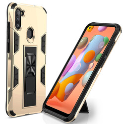 Galaxy M11 Case Zore Volve Cover Gold