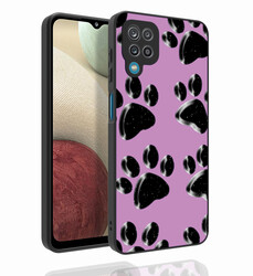Galaxy M12 Case Patterned Camera Protected Glossy Zore Nora Cover NO3