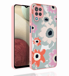Galaxy M12 Case Patterned Camera Protected Glossy Zore Nora Cover NO5