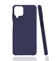 Galaxy M12 Case Zore Biye Silicon Navy blue