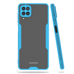 Galaxy M12 Case Zore Parfe Cover Blue