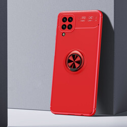 Galaxy M12 Case Zore Ravel Silicon Cover Red