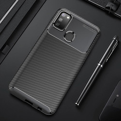 Galaxy M21 Case Zore Negro Silicon Cover Black