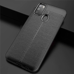 Galaxy M21 Case Zore Niss Silicon Cover Black