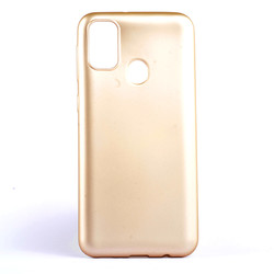 Galaxy M21 Case Zore Premier Silicon Cover Gold