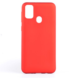 Galaxy M21 Case Zore Premier Silicon Cover Red