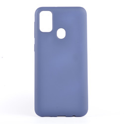 Galaxy M21 Case Zore Premier Silicon Cover Navy blue