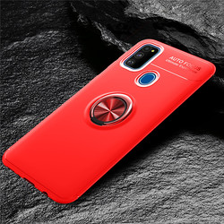 Galaxy M21 Case Zore Ravel Silicon Cover Red