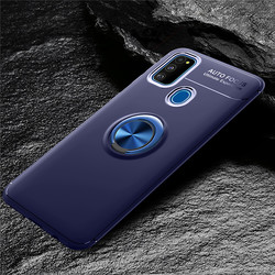 Galaxy M21 Case Zore Ravel Silicon Cover Blue