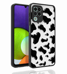 Galaxy M22 Case Patterned Camera Protected Glossy Zore Nora Cover NO2