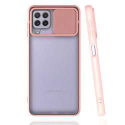 Galaxy M22 Case Zore Lensi Cover Light Pink