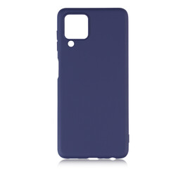 Galaxy M22 Case Zore Premier Silicon Cover Navy blue