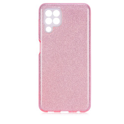 Galaxy M22 Case Zore Shining Silicon Rose Gold