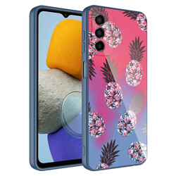Galaxy M23 Case Camera Protected Patterned Hard Silicone Zore Epoxy Cover NO3