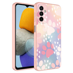 Galaxy M23 Case Camera Protected Patterned Hard Silicone Zore Epoxy Cover NO4