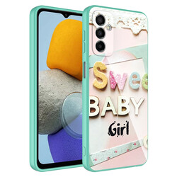 Galaxy M23 Case Camera Protected Patterned Hard Silicone Zore Epoxy Cover NO5