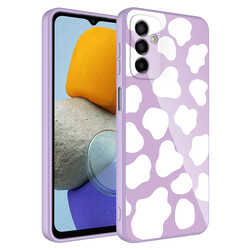 Galaxy M23 Case Camera Protected Patterned Hard Silicone Zore Epoxy Cover NO6