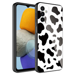 Galaxy M23 Case Camera Protected Patterned Hard Silicone Zore Epoxy Cover NO7