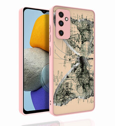 Galaxy M23 Case Patterned Camera Protected Glossy Zore Nora Cover NO4